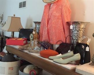 Designer purses and shoes and clothes.