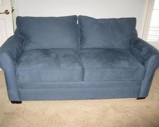 Newer blue microfiber sofa