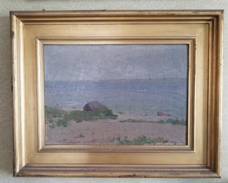 Seaside painting, Jacob Wagner. One of three Wagner paintings.