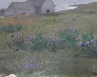 Jacob Wagner, oil painting. One of three. This one titled on reverse Vinal Haven