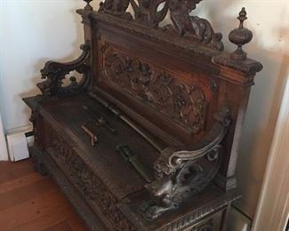 Fantastic Carved Bench