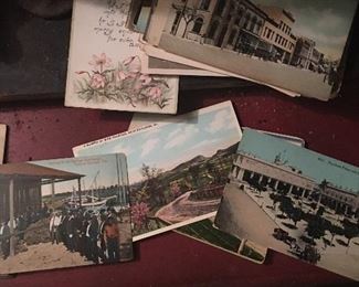 Boxes of postcards