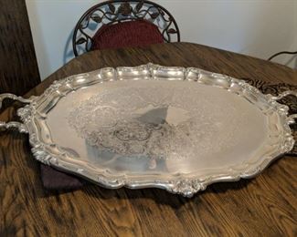 $20 Large electroplate tray