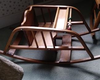 Antique baby rocker