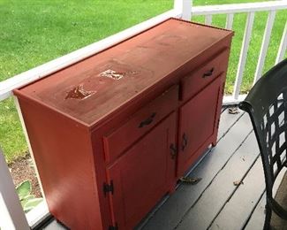 Wooden hutch