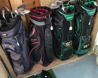  Quality golf bags some with Iron set