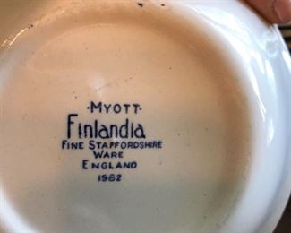 MYOTT FINLANDIA STAFFORDSHIRE WARE ENGLAND