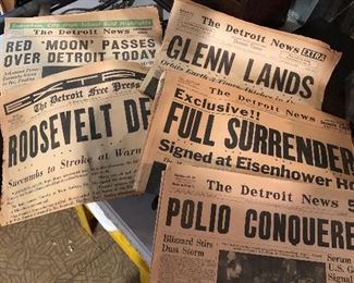 ANTIQUE NEWSPAPERS, MAGAZINES