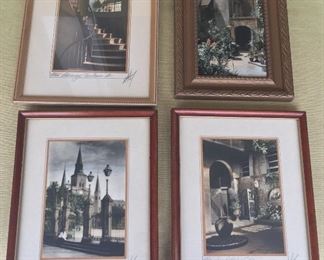 Signed hand tinted photos of New Orleans by Eugene A. Delcroix (1891-1967)