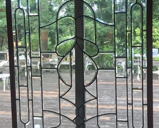Leaded glass window - 39" x 48"