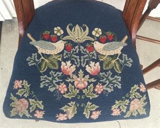 Close up of chair seat
