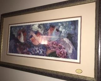 SIGNED AND NUMBERED LITHOGRAPH BY BARBARA A. WOOD - "Roses Are Red"
