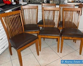 Set of SIX Dining Chairs