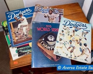 Vintage Dodger Baseball Programs