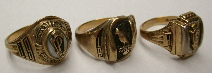ladies gold class rings