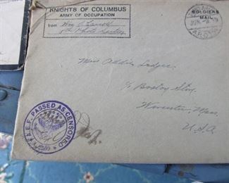 large collection of WWI correspondence