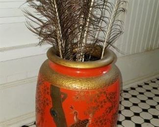 peacock urn