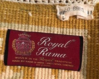 Royal Rama Floor rug from India 100% wool
