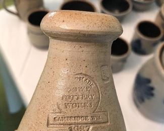 Rowe Pottery works Cambridge Wisconsin Salt pottery
