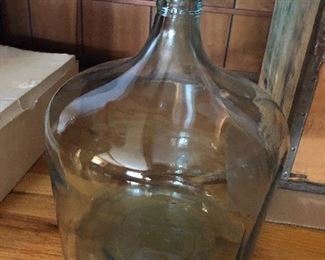 Demijon glass bottle