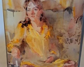 Watercolor Portrait by Myrna Nein
