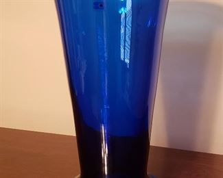 Blenko vase in cobalt
