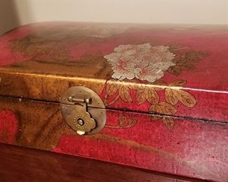 Vintage wood jewelry box