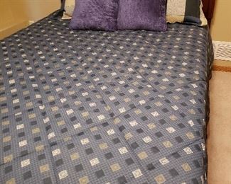 Beautiful antique queen three-piece bedroom set, bed shown