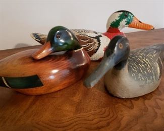 Vintage hand-carved decoys