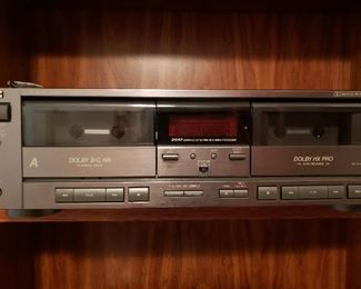 JVC dual cassette player