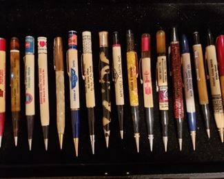 Collection of antique promotional pens