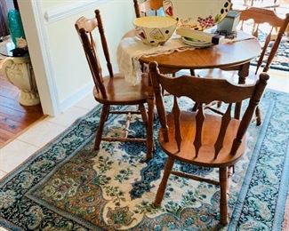 Kitchen Table & Chairs, Several Gorgeous Rugs 