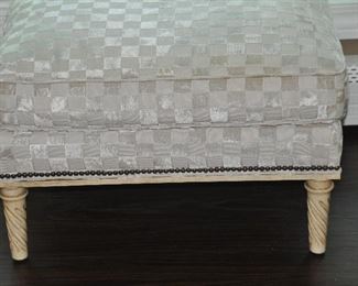 Matching ottoman, 27.5"w x 17"h x 20.5"d