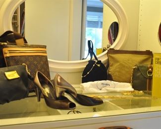 Just a sample of the Woman's Accessories available (purses are Prada-like and Louis Vuitton-Like!)