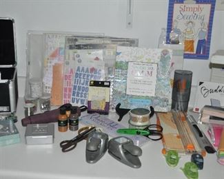 More paper shapers and scrapbooking supplies