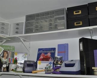 Xyron 510 and supplies, even more scrapbooking supplies and containers