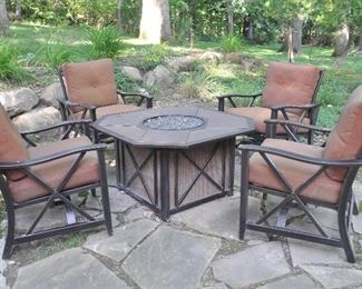 Fire pit table and chair set!!