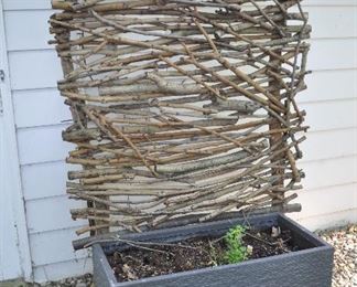 Very cool outdoor garden art; planter is 39.5” x 20”