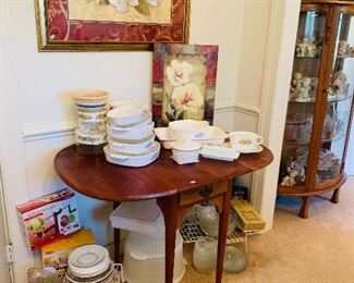 Handmade Antique Dropleaf Table 