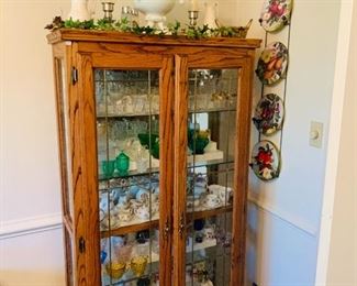 Oak Display Cabinet 