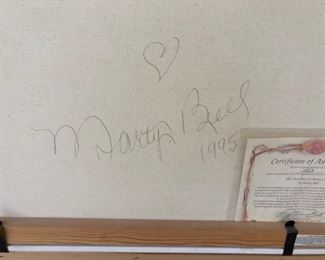 Marty Bell Lithograph Most signed w/ COA
