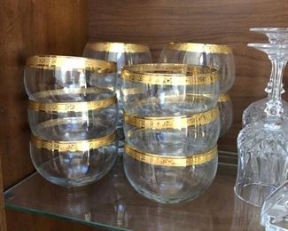 crystal gold trim