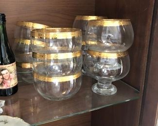 crystal gold trim