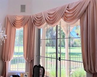 rose curtains