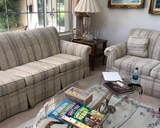 glass oval coffee table
