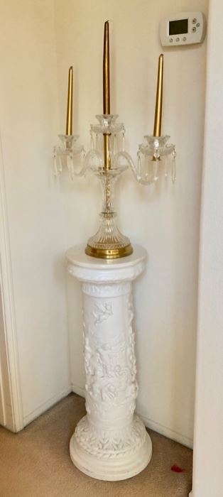 glass candelabra