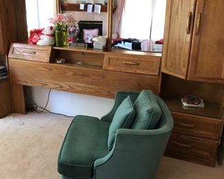 oak cal king bed frame