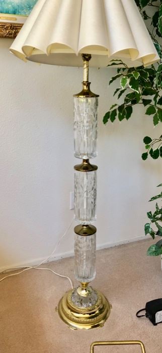 glass floor lamp