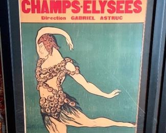 Contemporary reproduction of a vintage ballet poster