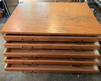 Art storage cabinet